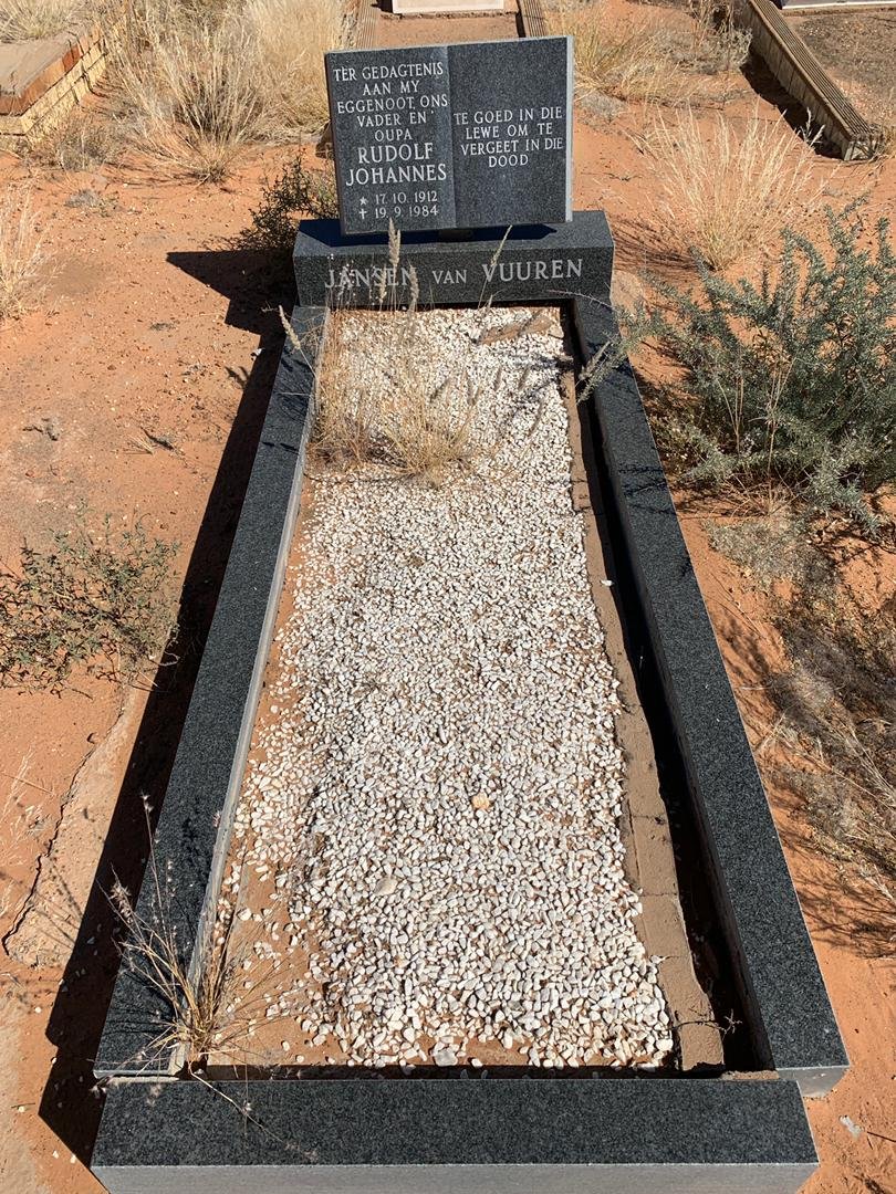 VUUREN Rudolf Johannes, Jansen van 1912-1984