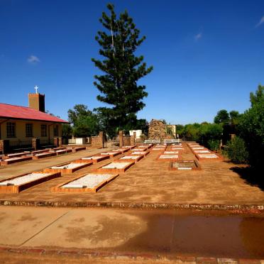 Namibia, MARIENTAL, Immaculate Conception Parish, church cemetery