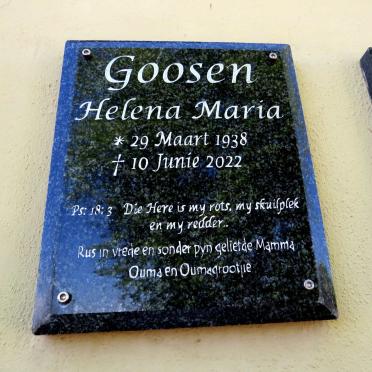 GOOSEN Helena Maria 1938-2022