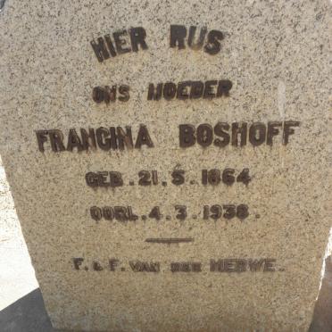 BOSHOFF Francina 1864-1938