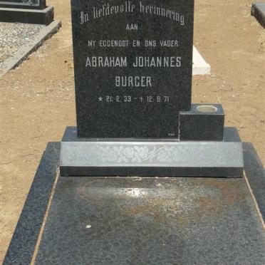 BURGER Abraham Johannes 1933-1971