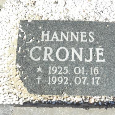 CRONJÉ Hannes 1925-1992