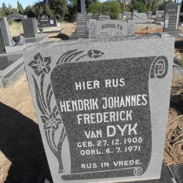 DYK Hendrik Johannes Frederick, van 1906-1971