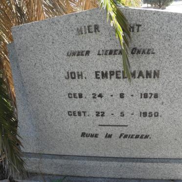 EMPELMANN Joh. 1878-1950