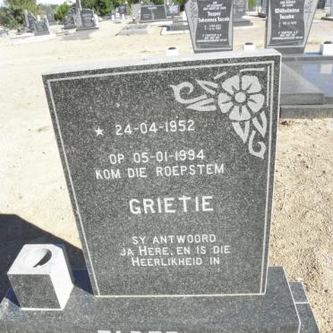 FABER Grietie 1952-1994