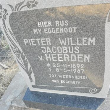 HEERDEN Pieter Willem Jacobus, v. 1892-1967