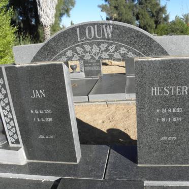 LOUW Jan 1890-1970 &amp; Hester 1893-1974