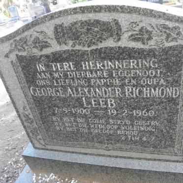 LEEB George Alexander Richmond 1900-1960