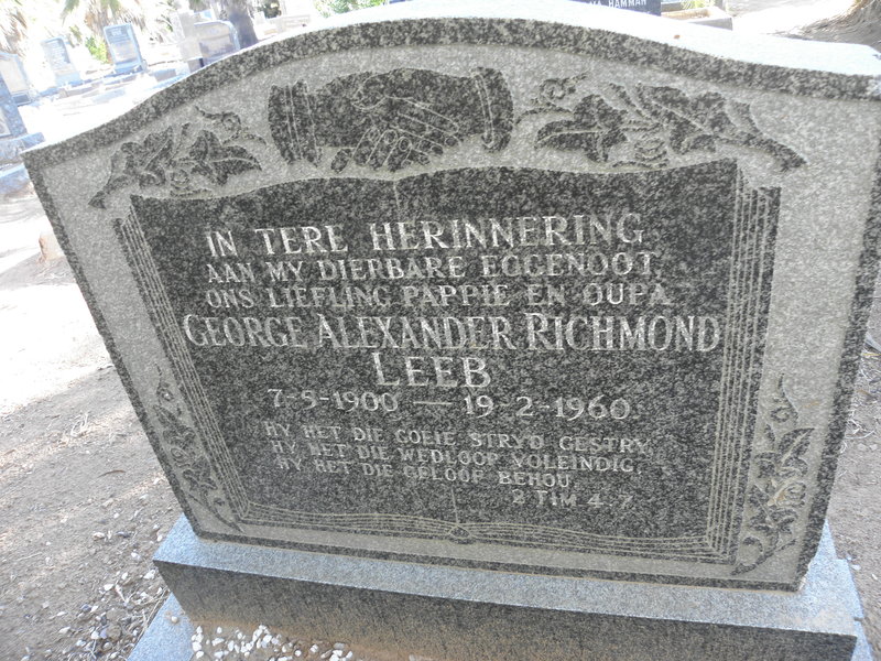 LEEB George Alexander Richmond 1900-1960