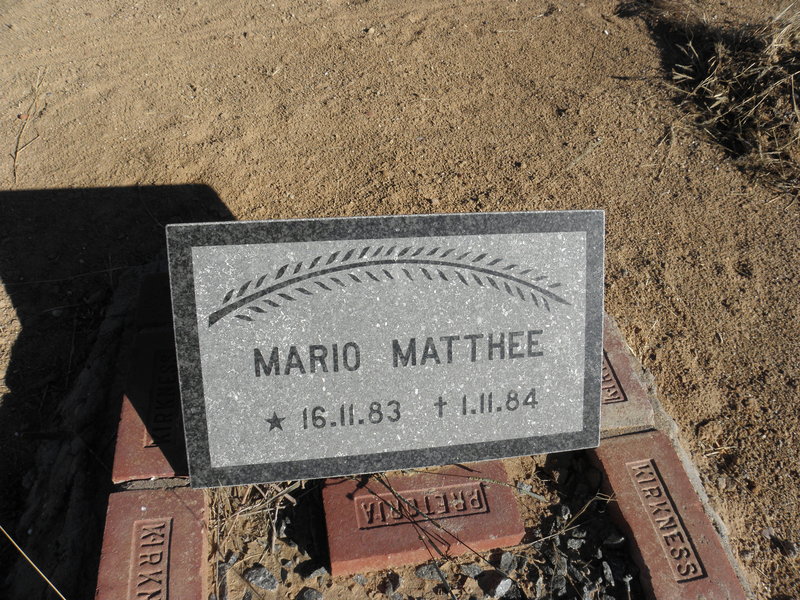 MATTHEE Mario 1983-1984