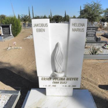 MEYER Erika Julina geb VAN ZIJL 1948-2000