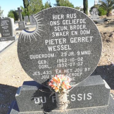 PLESSIS Pieter Gerret Wessel, du 1962-1992