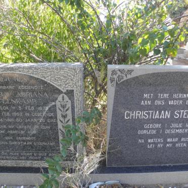 STEENKAMP Christiaan 1882-1975 &amp; Jacoba Adriana VLOK 1872-1952