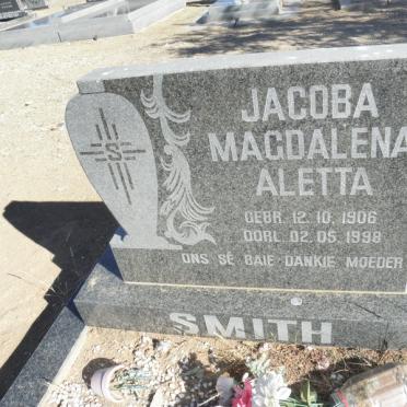 SMITH Jacoba Magdalena Aletta 1906-1998