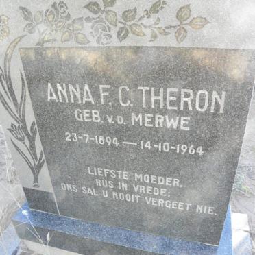 THERON Anna F.C. nee v d MERWE 1894-1964