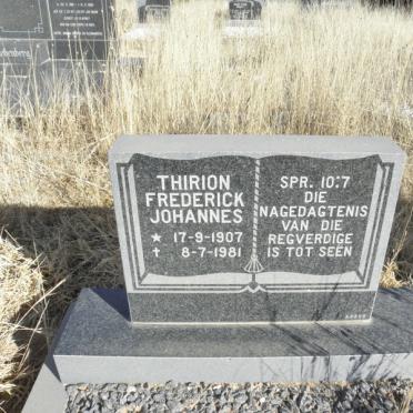 THIRION Frederick Johannes 1907-1981