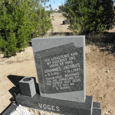 VOGES Johannes Jacobus 1921-1987