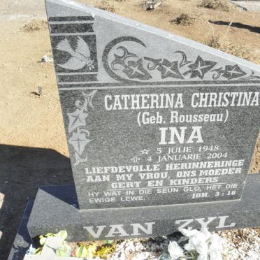 ZYL Catherina Christina, van geb ROUSSEAU 1948-2004