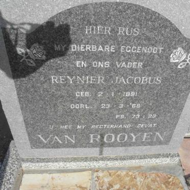ROOYEN Reynier Jacobus, van 1891-1968