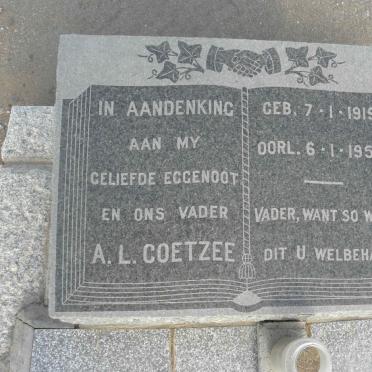 COETZEE A.L. 1919-1958