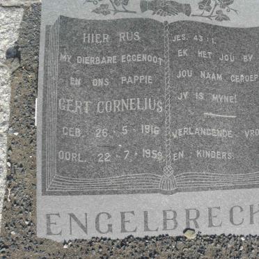 ENGELBRECHT Gert Cornelius 1916-1959