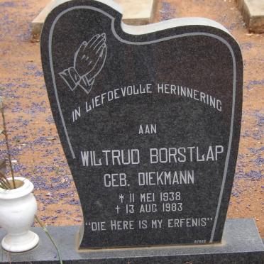 BORSTLAP Wiltrud nee DIEKMANN 1938-1983