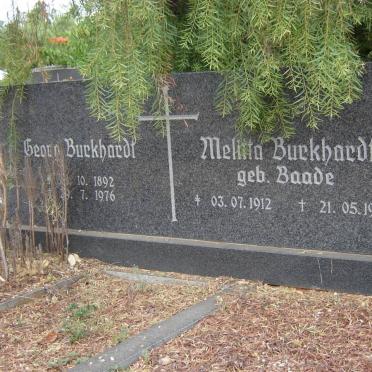BURCKHARDT George 1892-1976 &amp; Melitta BAADE 1912-1991