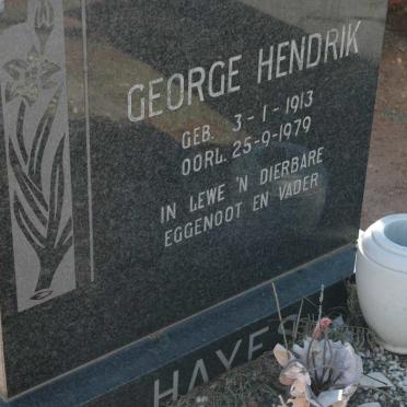 HAYES George Hendrik 1913-1979