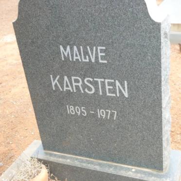 KARSTEN Malve 1895-1977