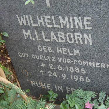 LABORN Wilhelmine M.I. nee HELM 1885-1966