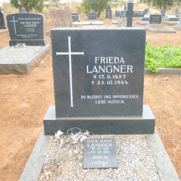 LANGNER Frieda 1887-1964 :: LANGNER Paul Hans 1922-2001