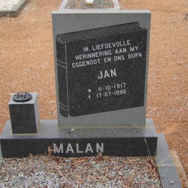 MALAN Jan 1917-1996