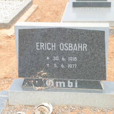 OMBI Erich Osbahr 1918-1977