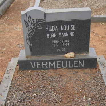 VERMEULEN Hilda Louise nee MANNING 1914-1972