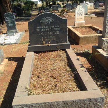 VICTOR Jacomina Magdalena Catharina nee VAN GRAAN 1875-1960