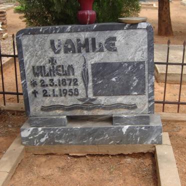 VAHLE Wilhelm 1872-1958