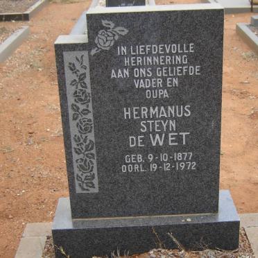 WET Hermanus Steyn, de 1877-1972