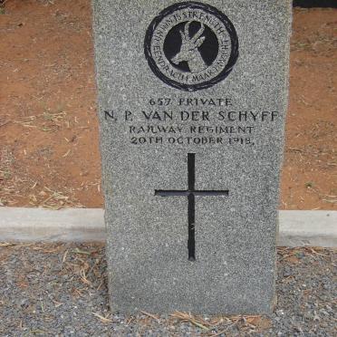 SCHYFF N.P., van der -1918