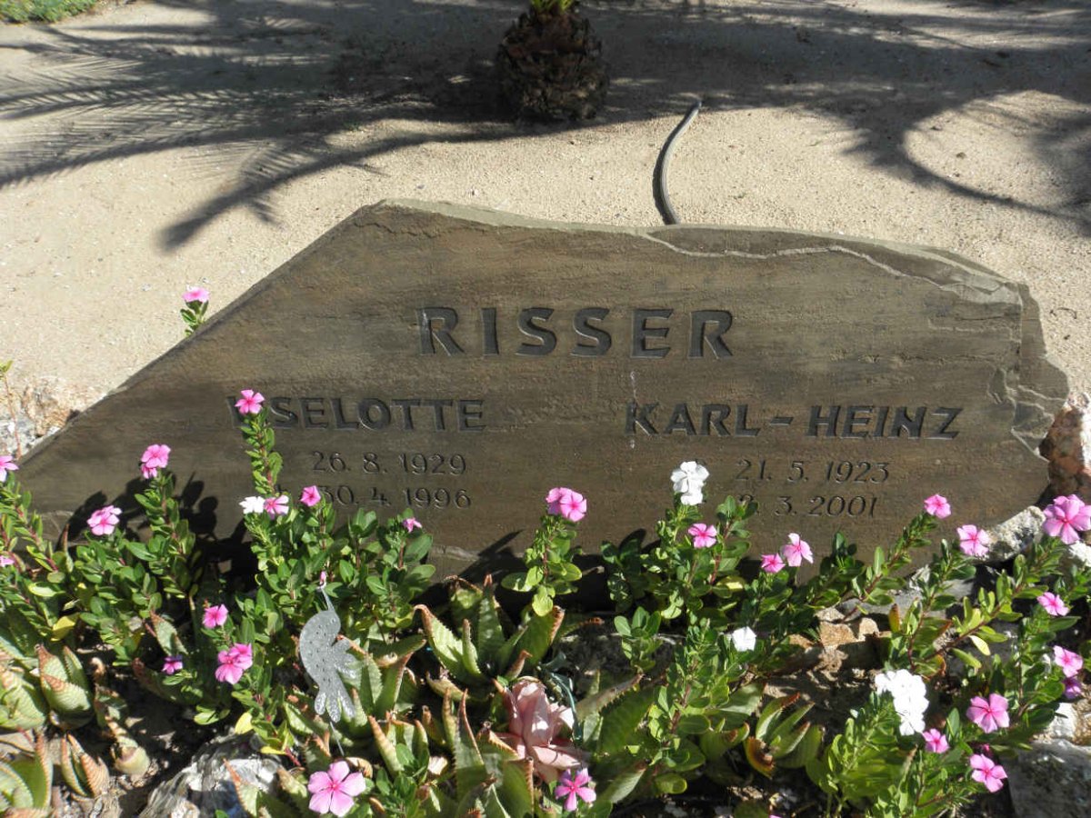 RISSER Karl-Heinz 1923-2001 &amp; Liselotte 1929-1996