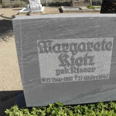 RIETZ Margarete nee RISSER 1881-1945