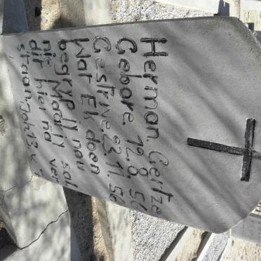 GERTZE Herman 1956-1956