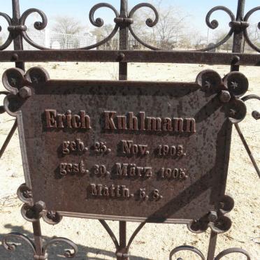 KUHLMANN Erich 1903-1905