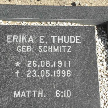 THUDE Erika E. nee SCHMITZ 1911-1996