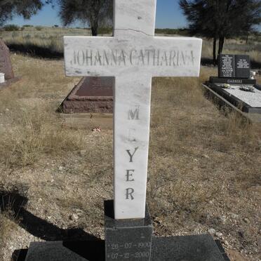 MEYER Johanna Catherina 1900-2000