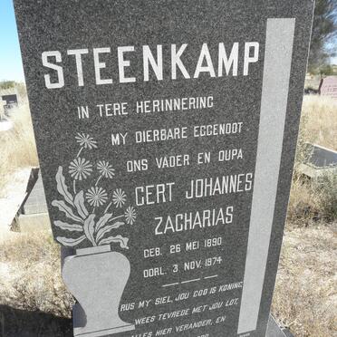 STEENKAMP Gert Johannes Zacharias 1890-1974