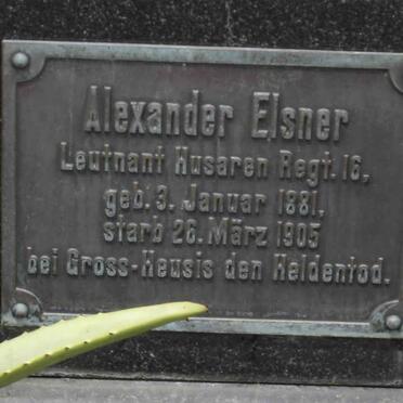 ELSNER Alexander 1881-1905