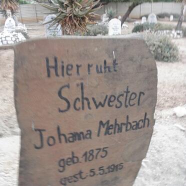 MEHRBACH Johanna 1875-1915