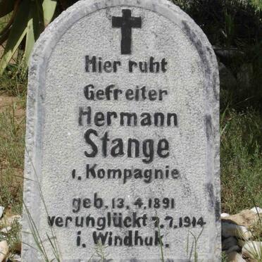 STANGE Hermann 1891-1914