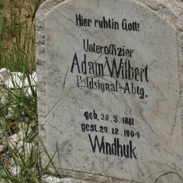 WILBERT Adam 1881-1904