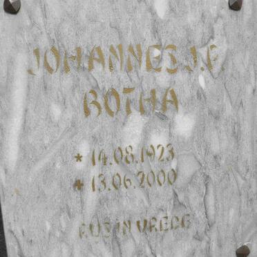 BOTHA Johannes J.P. 1923-2000